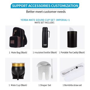 Alternative view of Complete Imperial Yerba Mate Kits Handmade Leather Wholesale