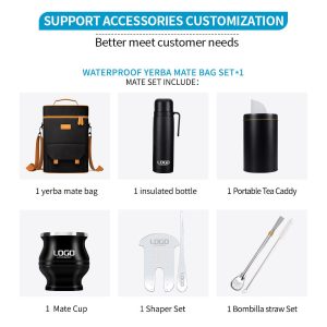 Alternative view of Complete Yerba Mate Kits Black Set Customized